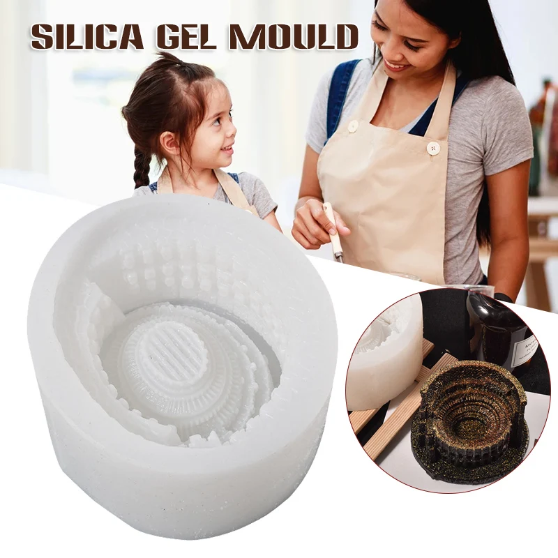 Pochoir multifonctionnel en Silicone souple, moulage de construction célèbre, détaillé, pour savon au chocolat, bougie, cire, artisanat de bricolage
