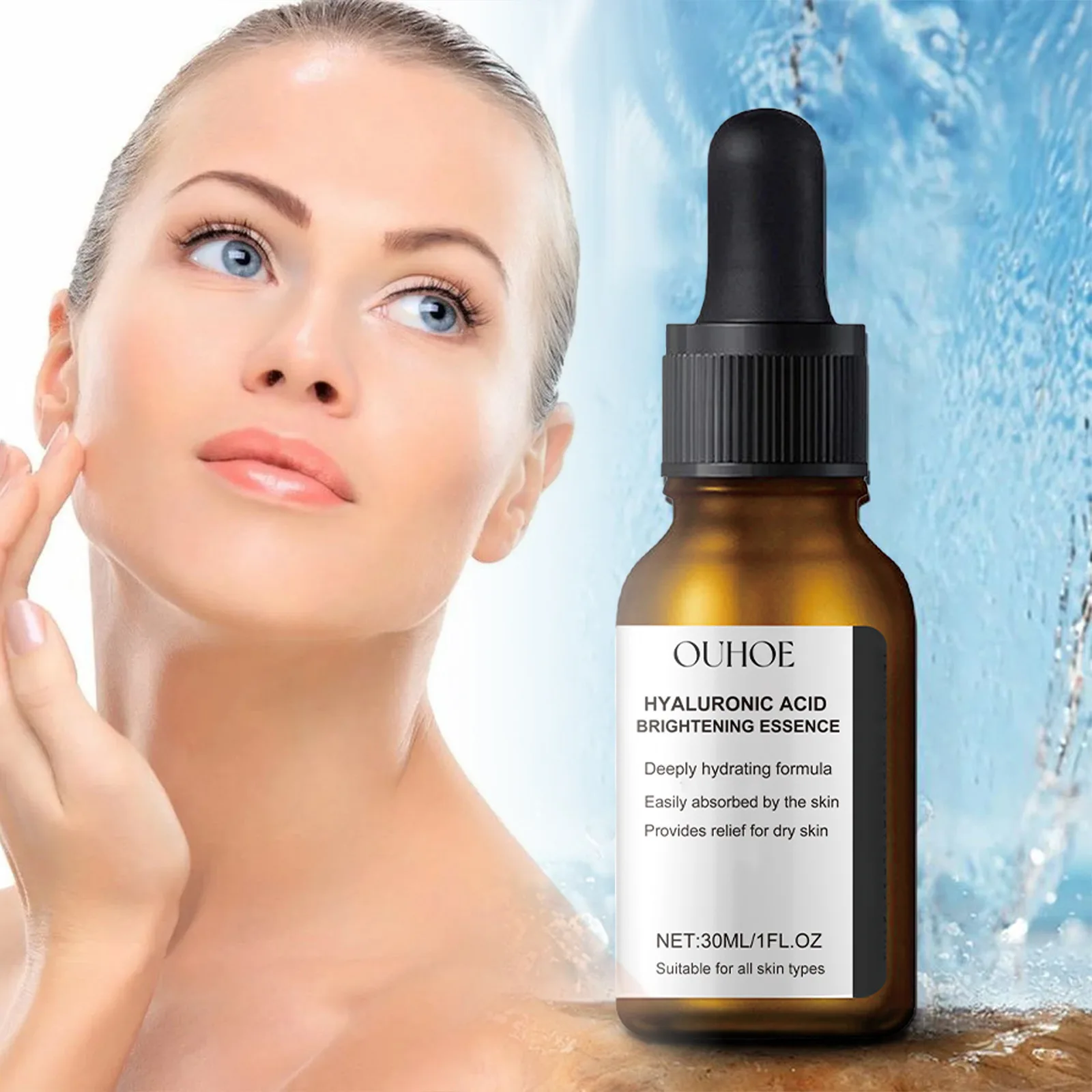 Hyaluronic Acid Serum for Face Repair Shrink Pores Improve Dullness Moisturizer Nourishing Firming Brightening Essence Skin Care