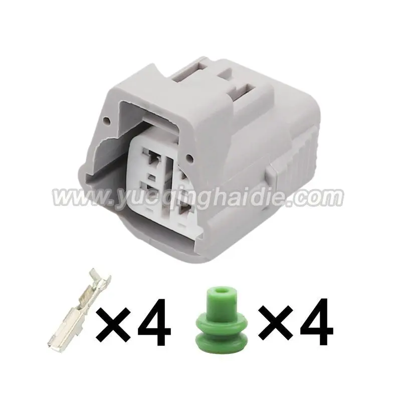 4 Way Ts Connector Receptacle Kit Gray 90980-10942/90980-10941 For A/C Connections Wiring Harness  Connector Terminal Seals
