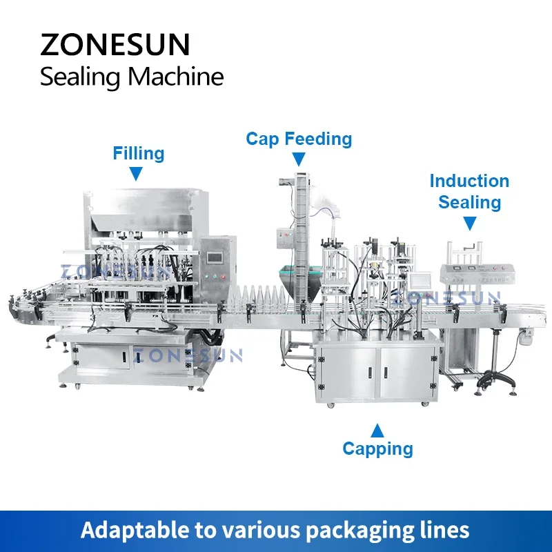 ZONESUN ZS-FK4200V Efficient Electromagnetic Induction Sealing Machine for Production Line