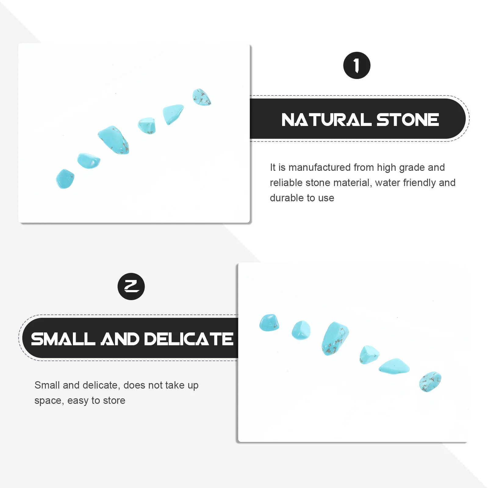 

2 Bags Aquarium Decoration Fine Gravel Decorative Stones Pebbles Fish & Aquatic Accessories