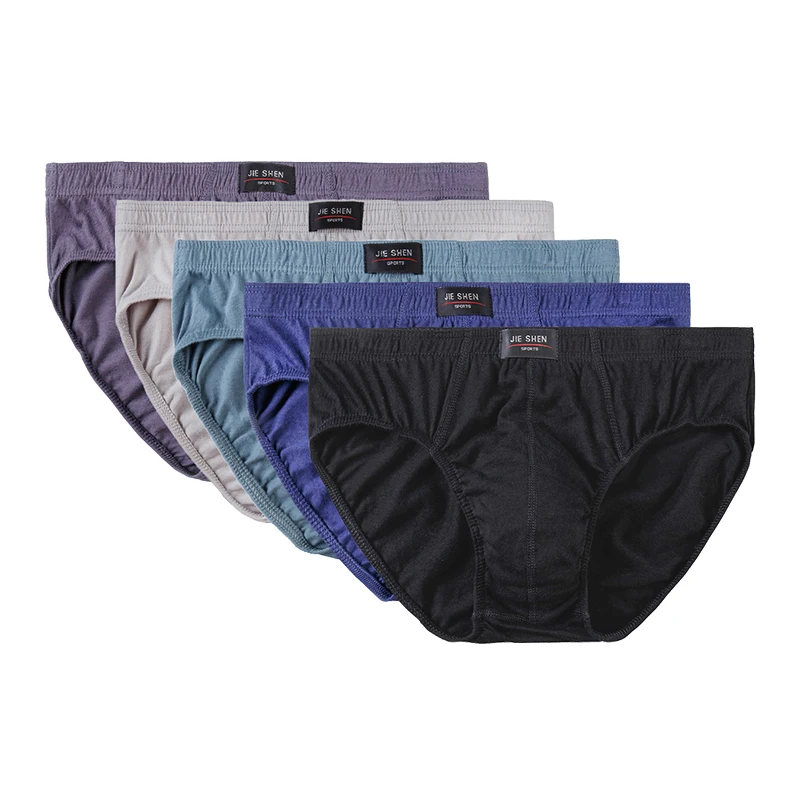 

New 8Pcs 100% Pure Cotton Men Briefs for Man Sexy Underwear Breathable Elasticity Triangular Panties Boxer Sports Male Underpant