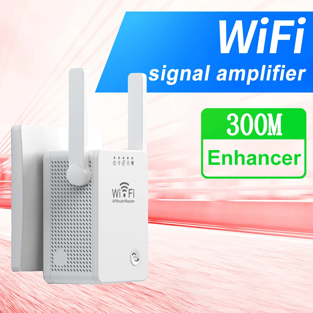 Wireless WIFI Repeater Wi Fi Booster Amplifier Network Expander Router Power Antenna for Router Wi-Fi Long Range Extender EU/US