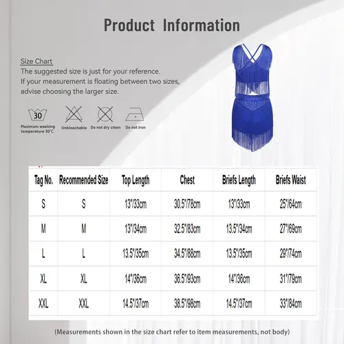 Imagen 2 del producto Top corto sin mangas con flecos y falda con borlas, traje de baile de Salsa latina, ropa de práctica de danza de Ballet contemporánea lírica clásica