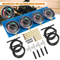 for 2/4 Cylinder Motorcycle Carburetor Carb Synchronizer Kit Ignition Tester Balancer Test Gauges Set Motorbike Diagnostic Tools