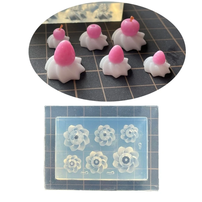 

Nonstick Silicone Mould 3D Strawberry Chocolate Fondant Molds DIYs Cake Pastries Baking Mold Pastries Molds