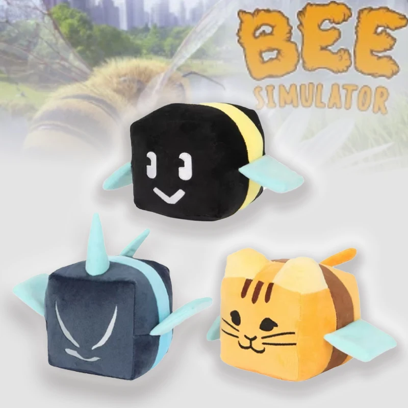 Funny Simulator Bee Plush Toys Game Character Accessories  Exquisite Collection Desk Decoration Items Birthday Gifts For Friends