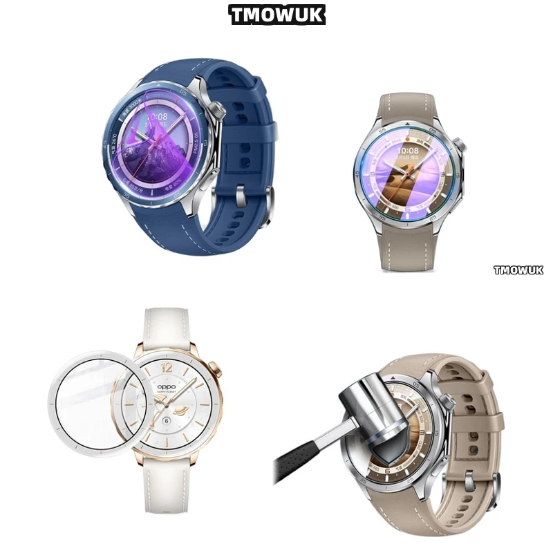 

For OPPO Watch X2 For CMF Watch Pro 2, Precision Cut Tempered Glass, 9H Hardness, Case Friendly.