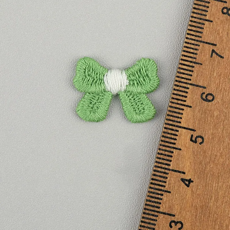 40 Stück Schleifen-Spitzen-Stickerei-Patchwork-Stoff, Blumen-Haarnadel, Schuh, Hut, Blumenmuster, Hosen, Socken, dekoratives Zubehör, Material – Detail 11