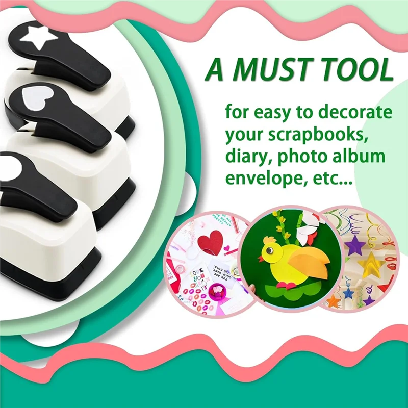 خرامة ورق EDT، خرامة ثقب القلب، خرامة دائرية، خرامة ثقب النجمة، خرامة ثقب على شكل 1 بوصة للحرف اليدوية، خرامة ورق للحرف اليدوية