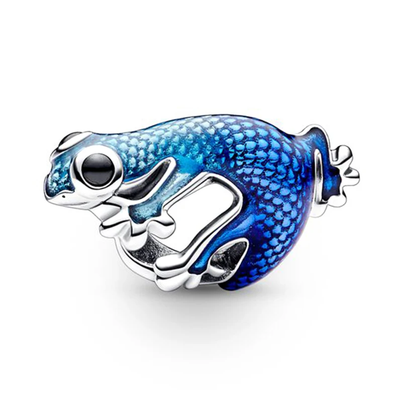 Cuentas de zorro con forma de gota de lluvia para hombre y mujer, abalorios colgantes de cristal azul para pulseras, brazaletes, fabricación de joyas, venta al por mayor, 10 unidades por lote