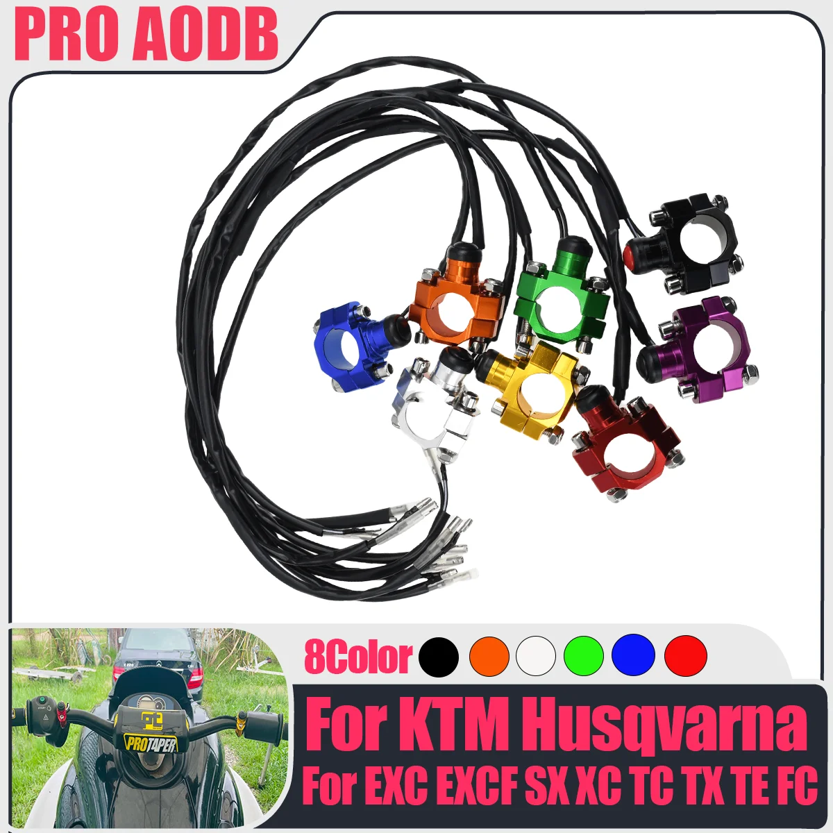 

For Yamaha Kawasaki Motorcycle CNC Engine Stop Start Kill Switch Momentary Push Button Switch For KTM Honda CRF YZF KXF RM