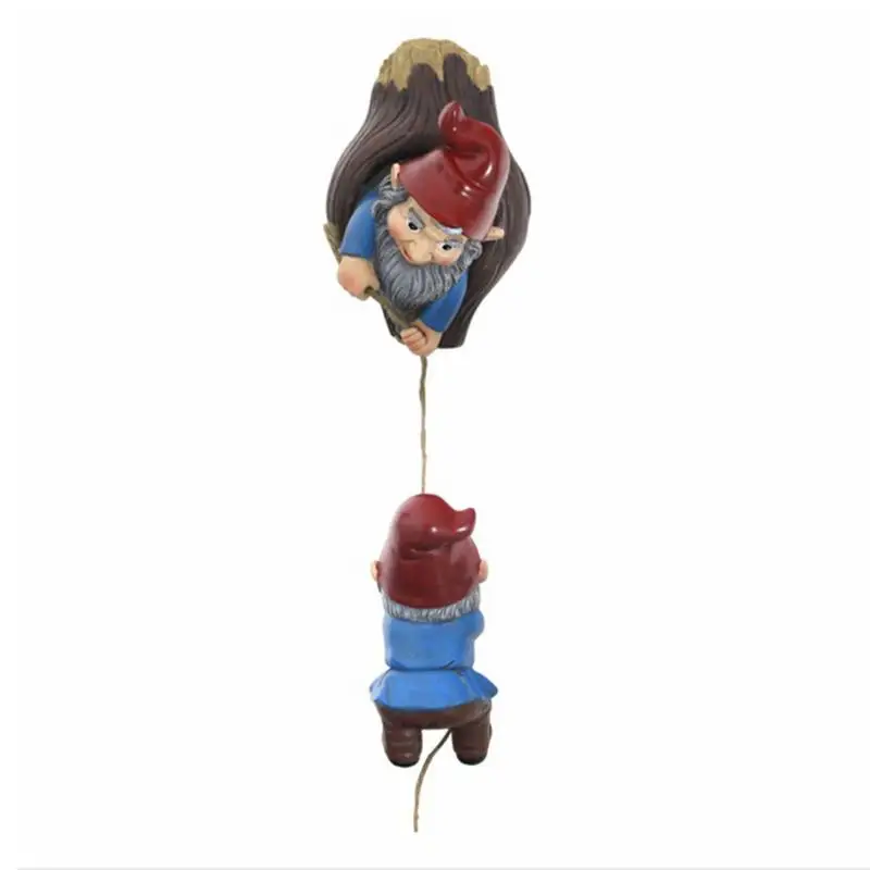 

Garden Hanging Gnome Dwarf Climbing Tree Statue Resin Ornament Christmas Decoration For Outdoor Decorations