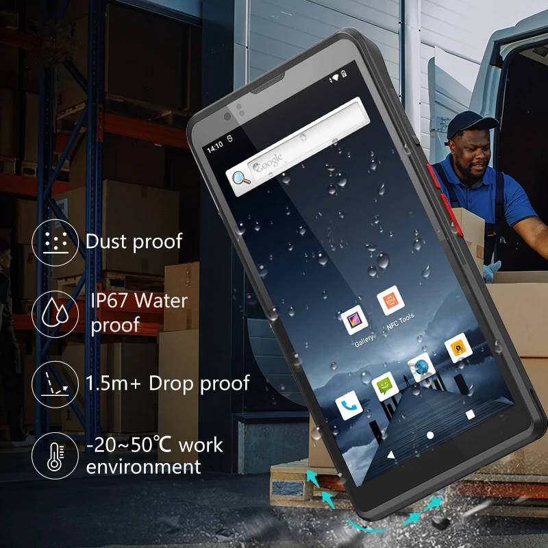 Industrial Data Collection Support Google Play Built-in 5000Mah Battery Honeywell 2D Barcode Scanner Android 12 OS Handheld PDA