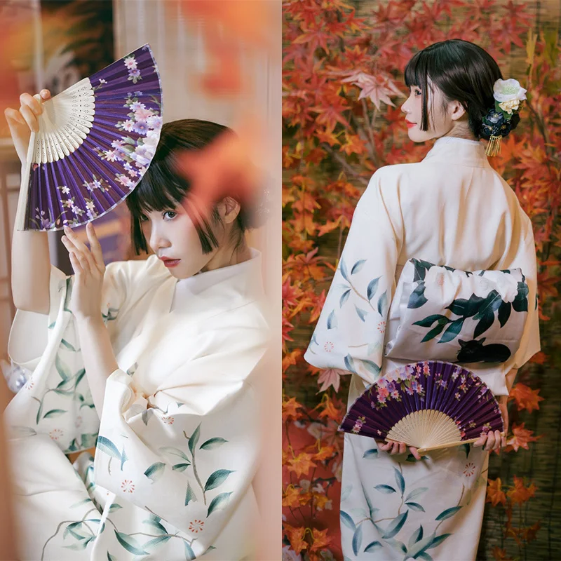 

Beight White Kimonos Woman Japanese Kimono Cardigan Cosplay Shirt Blouse Japanese Yukata Female Beach Kimono Photography Clothes