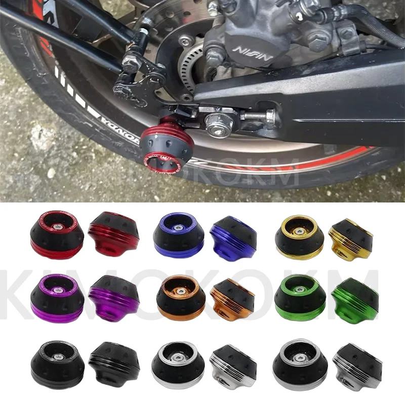 2 pçs/set universal acessórios da motocicleta proteção da roda crash pad crash protectors motocross caindo garfo dianteiro slider copo