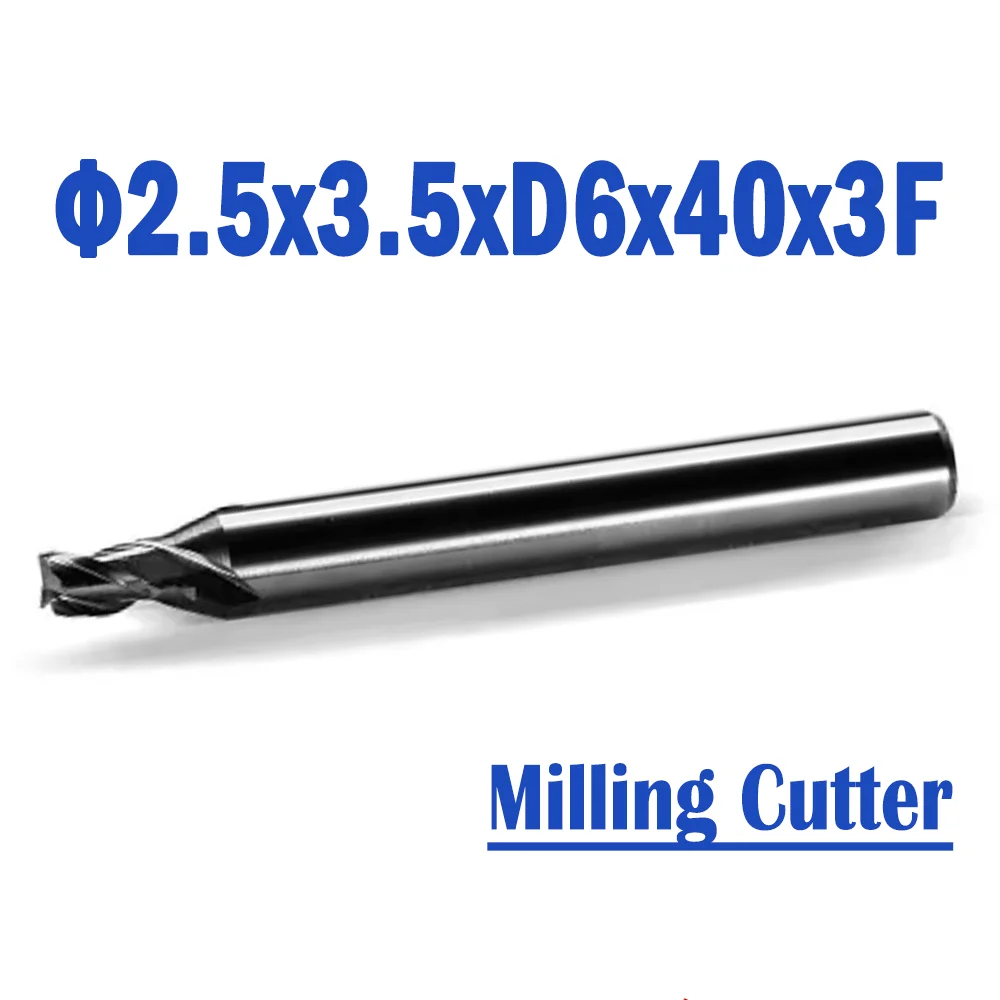 

Φ2.5x3.5xD6x40x3F Raize 80 Series NINJA Laser Key Products Carbide Slot End Milling Cutter Key Machines Accerioes