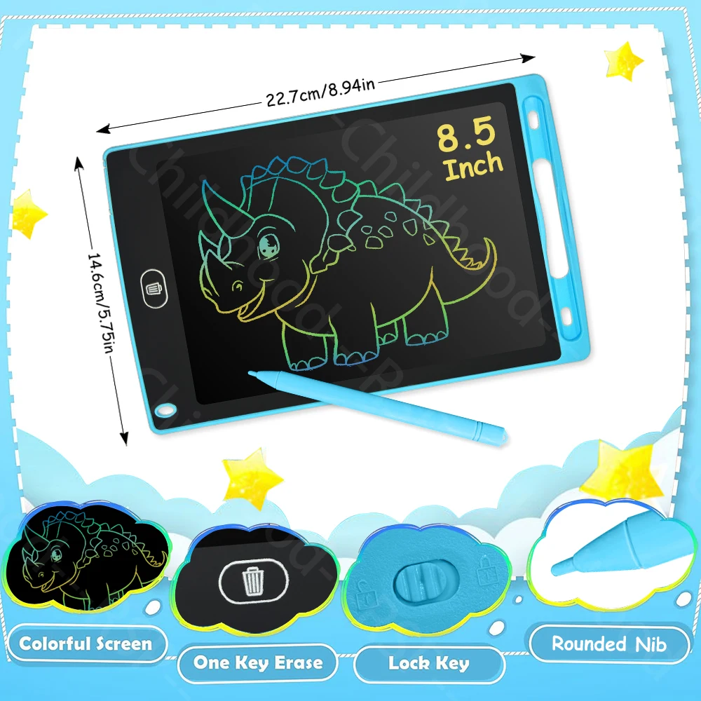 6.5/8.5/10/12 Inch LCD Schrijven Tablet Elektronische Tekentafel Doodle Schetsblok Handschrift Pad Speelgoed voor kinderen Verjaardagscadeautjes