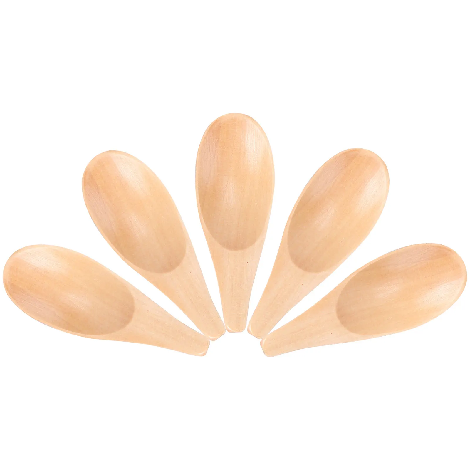 

5pcs Mini Wood Short H Tea Scoop Wooden Milk Powder Kitchen Gadgets For Home Tea Spoon Scoop Office Restaurant