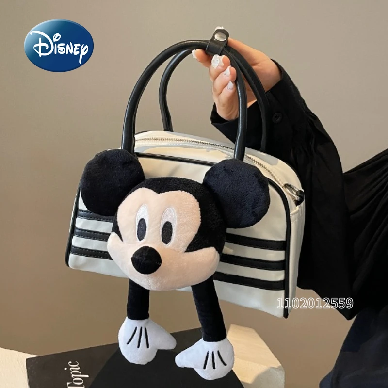 

Disney Mickey New Women's Handbag Large Capacity Fashion Women's Shoulder Crossbody Bag Cartoon Casual Women's Bag High Quality