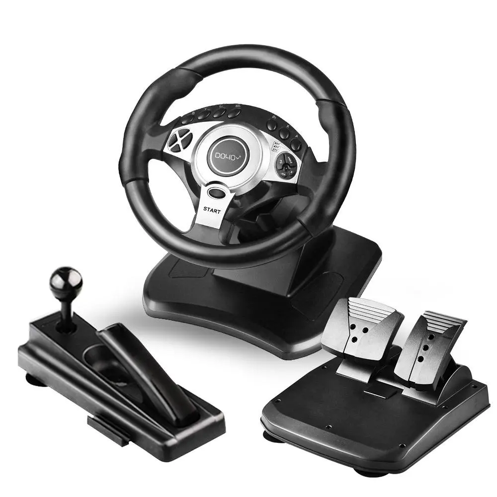 

Hot Sale 900 Degree Pedal and Gear Gaming Racing Steering Wheel for PS3 PS4 XBox Series X S /one/ Switch /PC