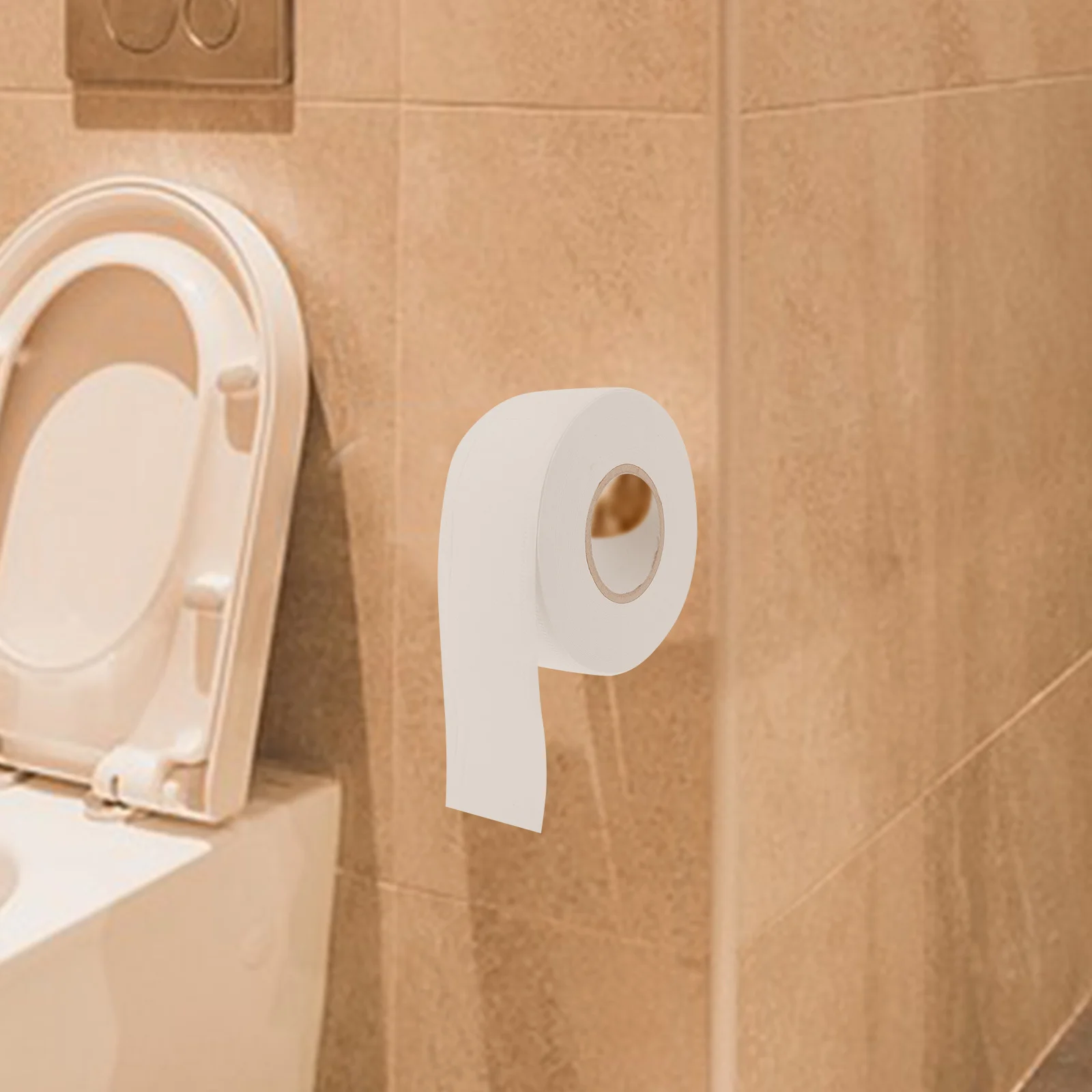 1 لفة من لفة ورق التواليت السميكة بثلاث طبقات للحمامات العامة المزدحمة مناديل ورقية توريد مناديل ورقية للمرحاض #3