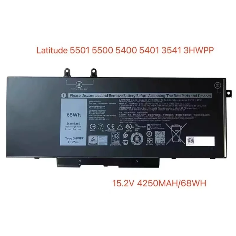 

For New 3HWPP LAPTOP BATTERY FOR DELL Latitude 5401 5410 5411 5501 Precision 3541 US