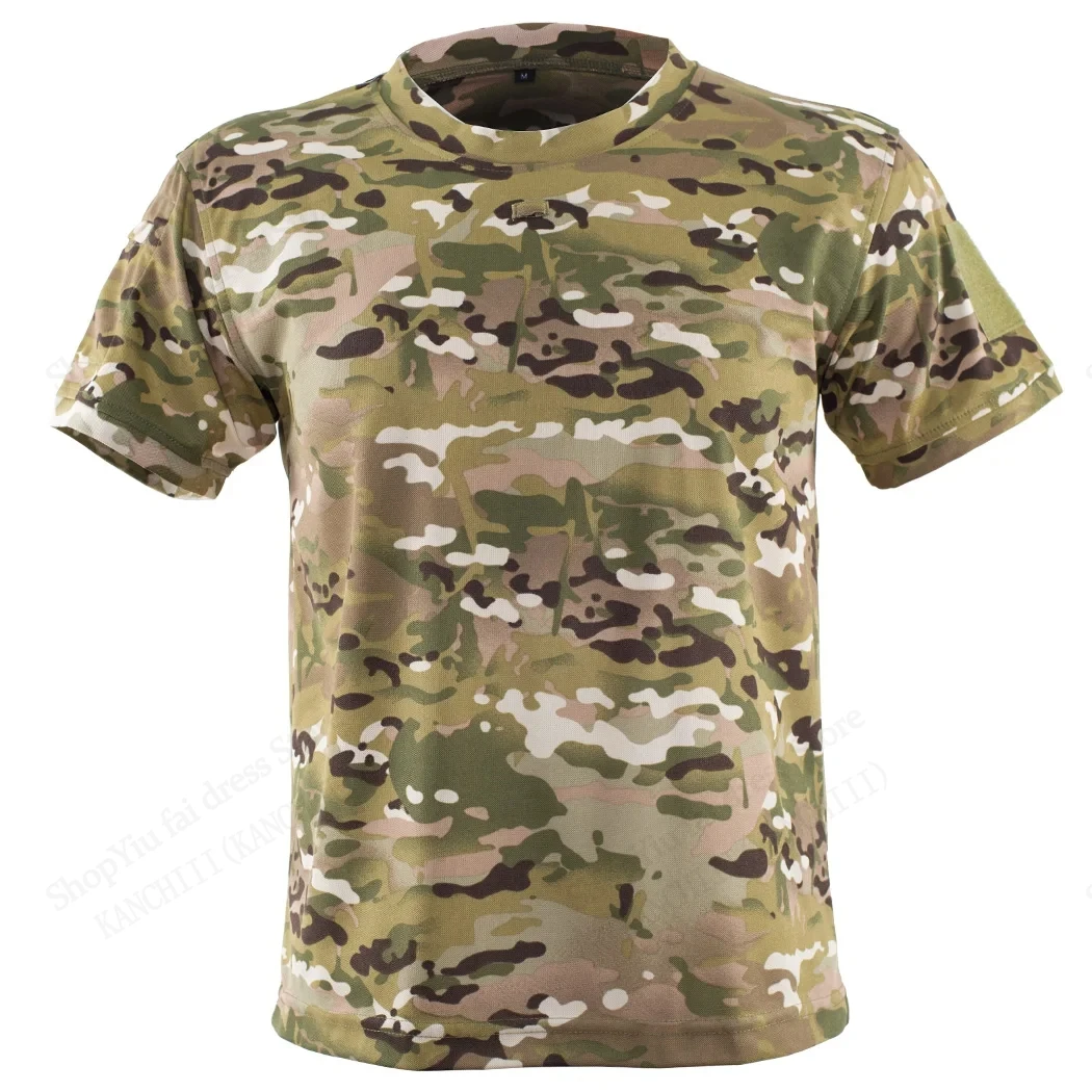 Camo T-shirt Camouflage tactique impression 3d T-shirt hommes mode décontracté col rond manches courtes T-shirt vêtements de sport en plein air hauts T-shirt femmes