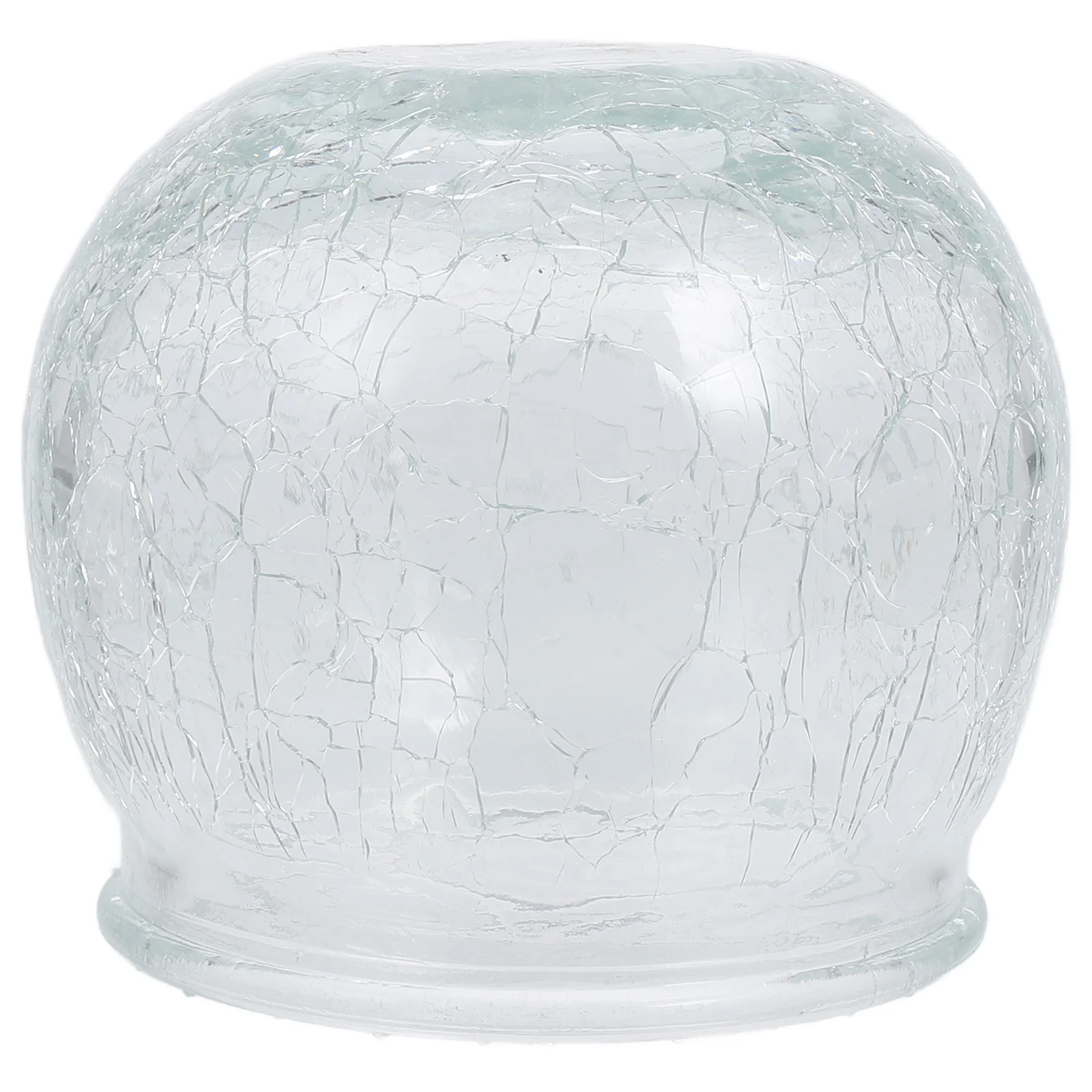 

Globe Molding Glass Lampshade Cracked Pattern Round Cover Soft Light Elegant Design for Pendant Lights Replacement