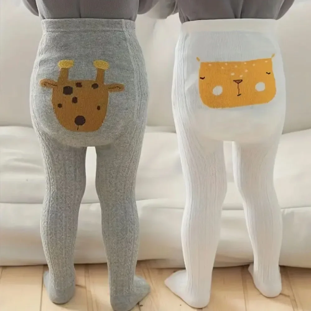 Cute Cartoon Animal Butt Design Knit Leggings for Youngsters, Soft & Comfortable, All-Season Wear Youngsters Leggings | Playful