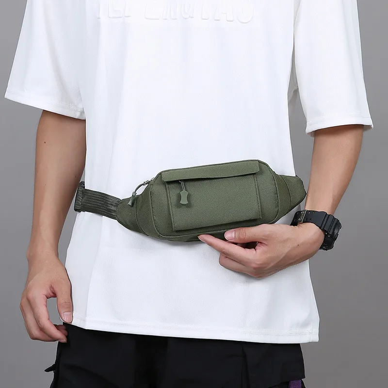 New Multi-functional Chest Bag Cashier Bag Outdoor Mobile Phone Bag Cycling Sports Camouflage Waist Pack Men
