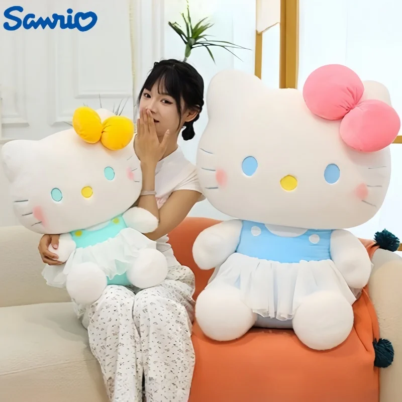 

80 см большой размер Sanrio Hello Kitty плюшевые балетная группа Peluche мультфильм аниме Peluche орнамент игрушка удобная мягкая кукла подарки