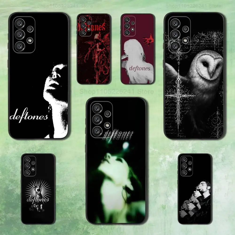

Band D-DeftonES Cool Phone For Samsung Galaxy A53,31,52,72,41,22,73,32,71,Note,J7,8,9,5G Soft Black Silicone Case