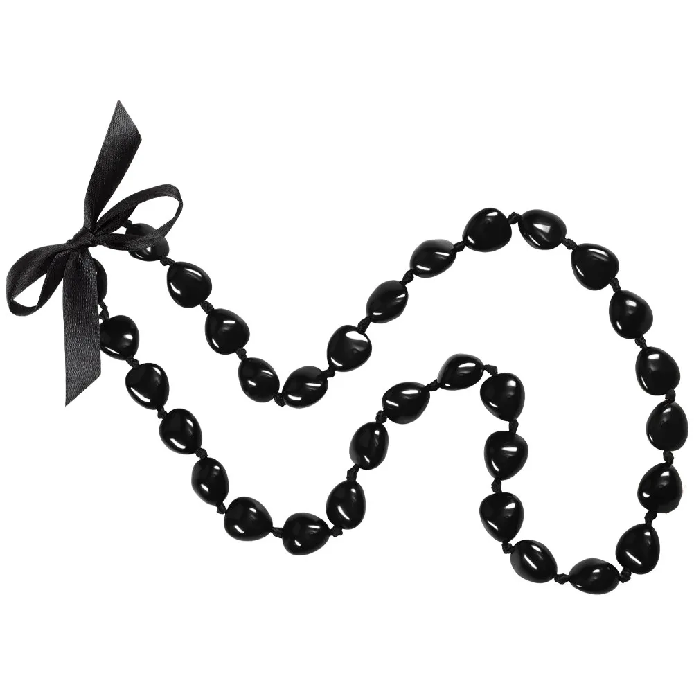 Graduation Necklace Ribbon Bow Chunky Necklace for Women Grad Season Jewelry Party Accessory Fashion Keepsake Grad Souvenir