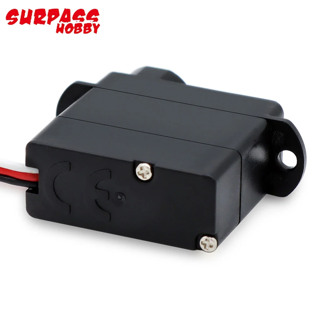 Surpass Hobby SJ0004M 4.8-6.0V 0.6kg Torque 4.3g Digital Metal Gear Servo Cored Motor 25T For RC Airplane/ Car/ Boat Toys MG90S