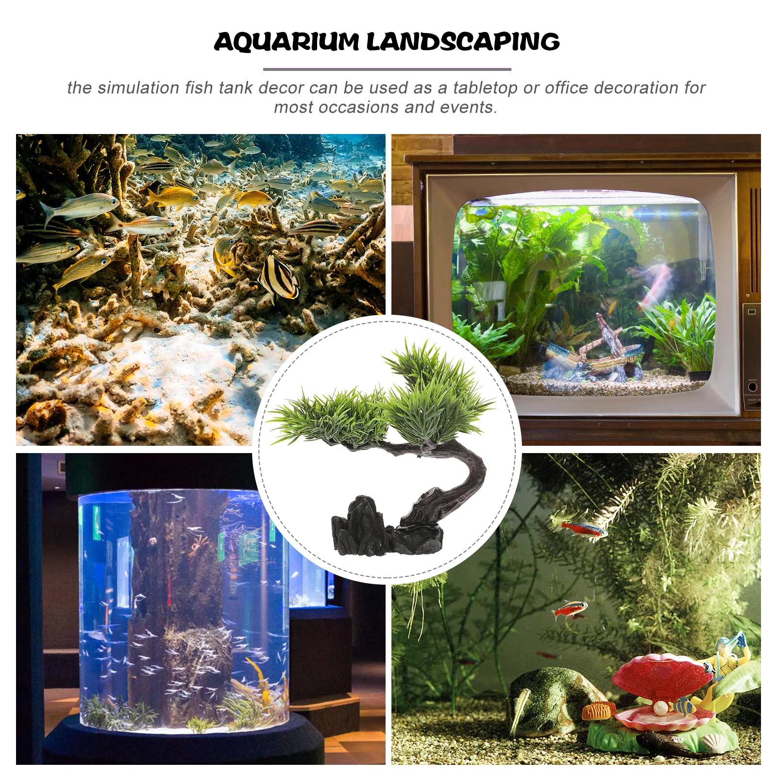 

3D Realistic Aquarium Plants Tank Decorations Artificial Aquatic Plants For Freshwater Saltwater Tanks Fish Bowl Aquarium Decor