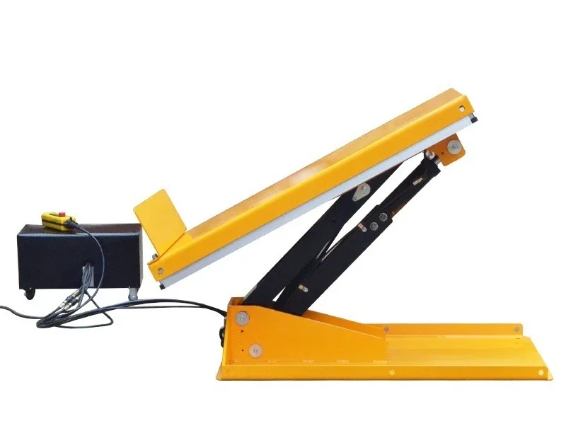 Tilt lift platform fixed electric hydraulic lift table tilt loading and unloading workbench