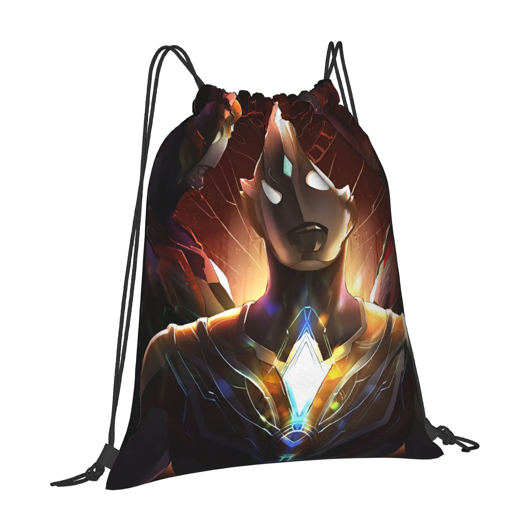 gym Pouch Ultraman  Drawstring Bags Hiking Unisex Storage Organize Bundle Pocket Rope Bag