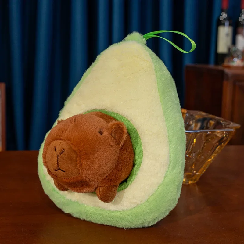 봉제 인형 팝콘 디자인 귀엽고 폭신한 카피바라 힐링과 따뜻함 성인 생일 서프라이즈 애니메이션 및 크리스마스 선물