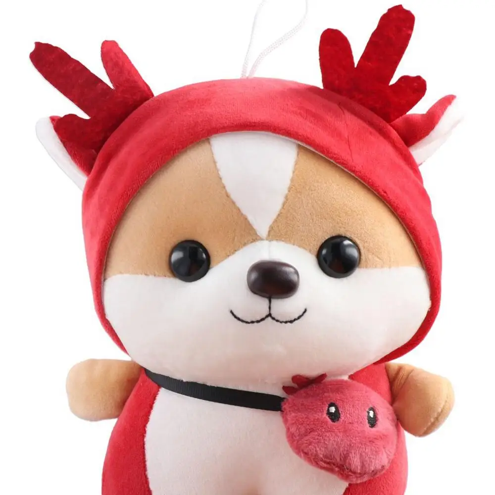 Jouet en peluche Shiba Inu pour enfants, équation de wapiti mignon, beurre d'enfant, oreiller féminin Corgi Chai, Srel Butter, dinosaure