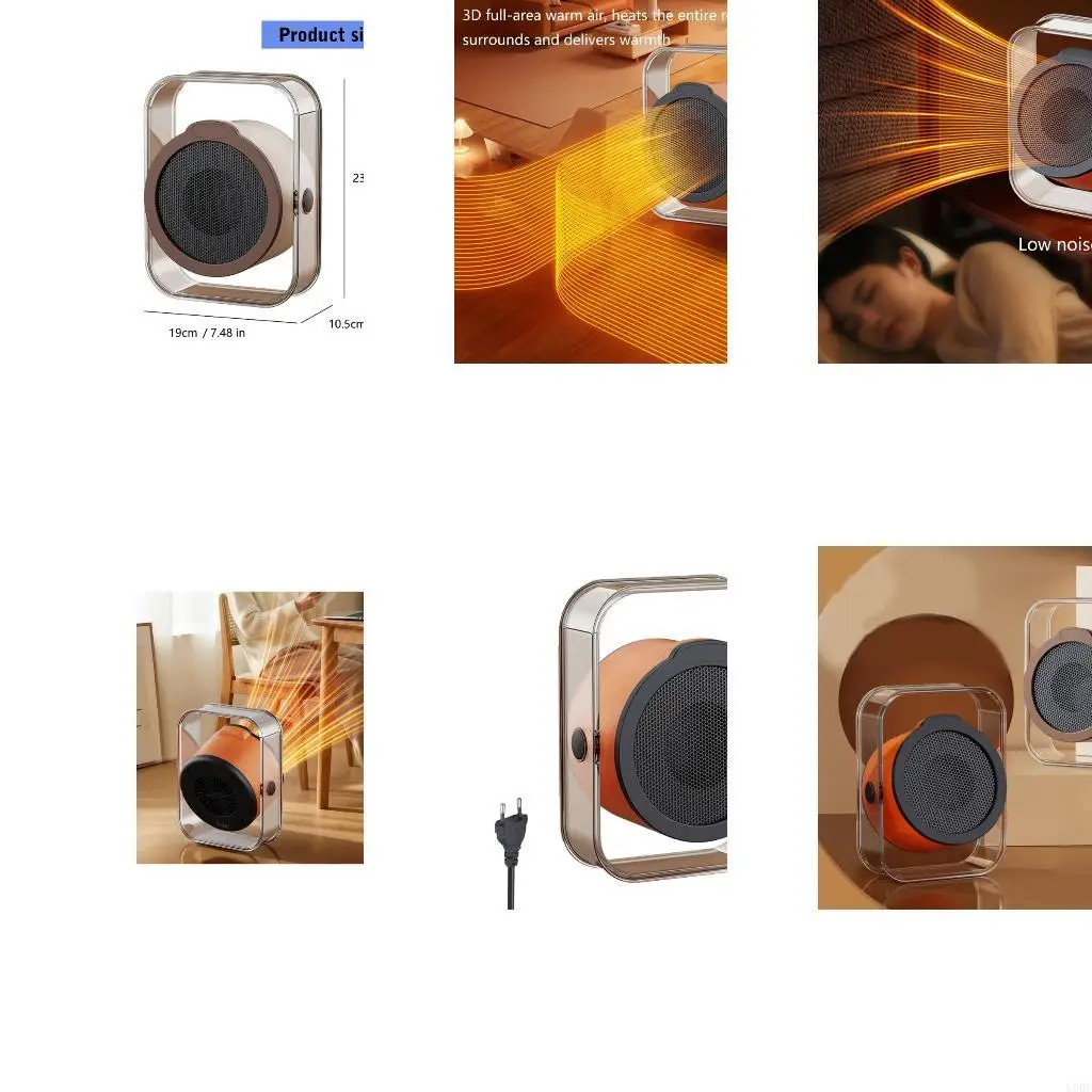 

1200W Portable Desktop Electric Heaters Household Bedroom Warmer Machine