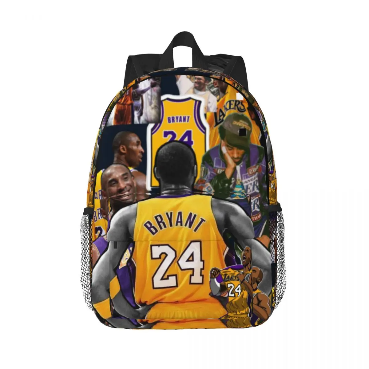 Kobe-Black-Mamba-Bryant Printed Lightweight Casual Schoolbag For School, Outdoor, Shopping, Office 15inch