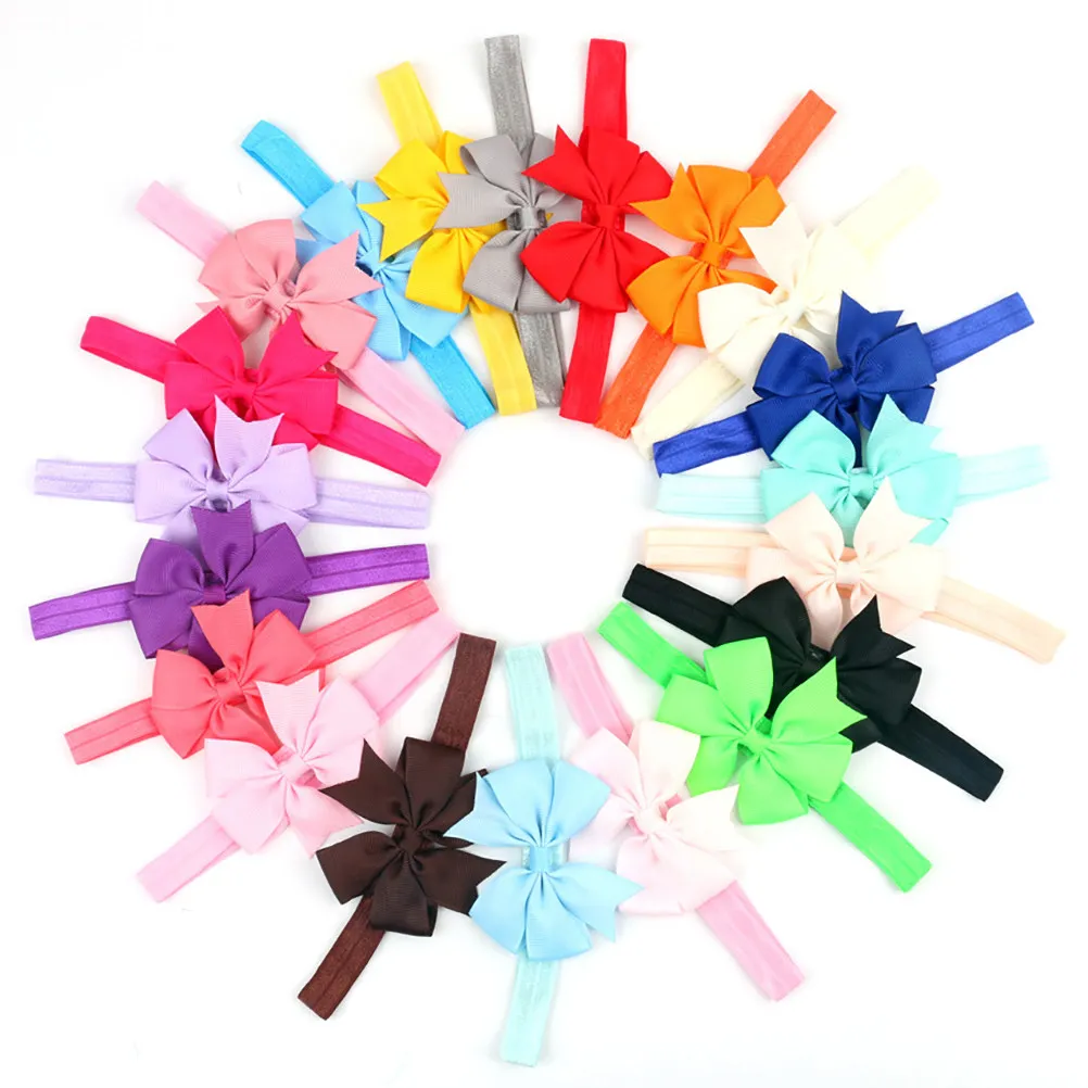 

20Pcs Bowknot Hairband Chiffon Headbands for Kids Girls Newborn Infant Toddler Baby Headwear Birthday Baby Shower Gifts