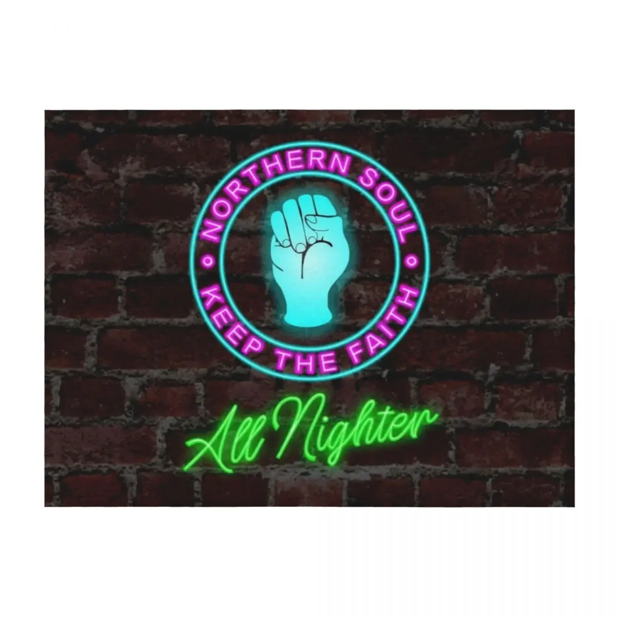 

Northern Soul Keep the Faith neon sign Throw Blanket sofa bed Extra Large Throw Blankets For Sofas Blankets For Baby Blankets