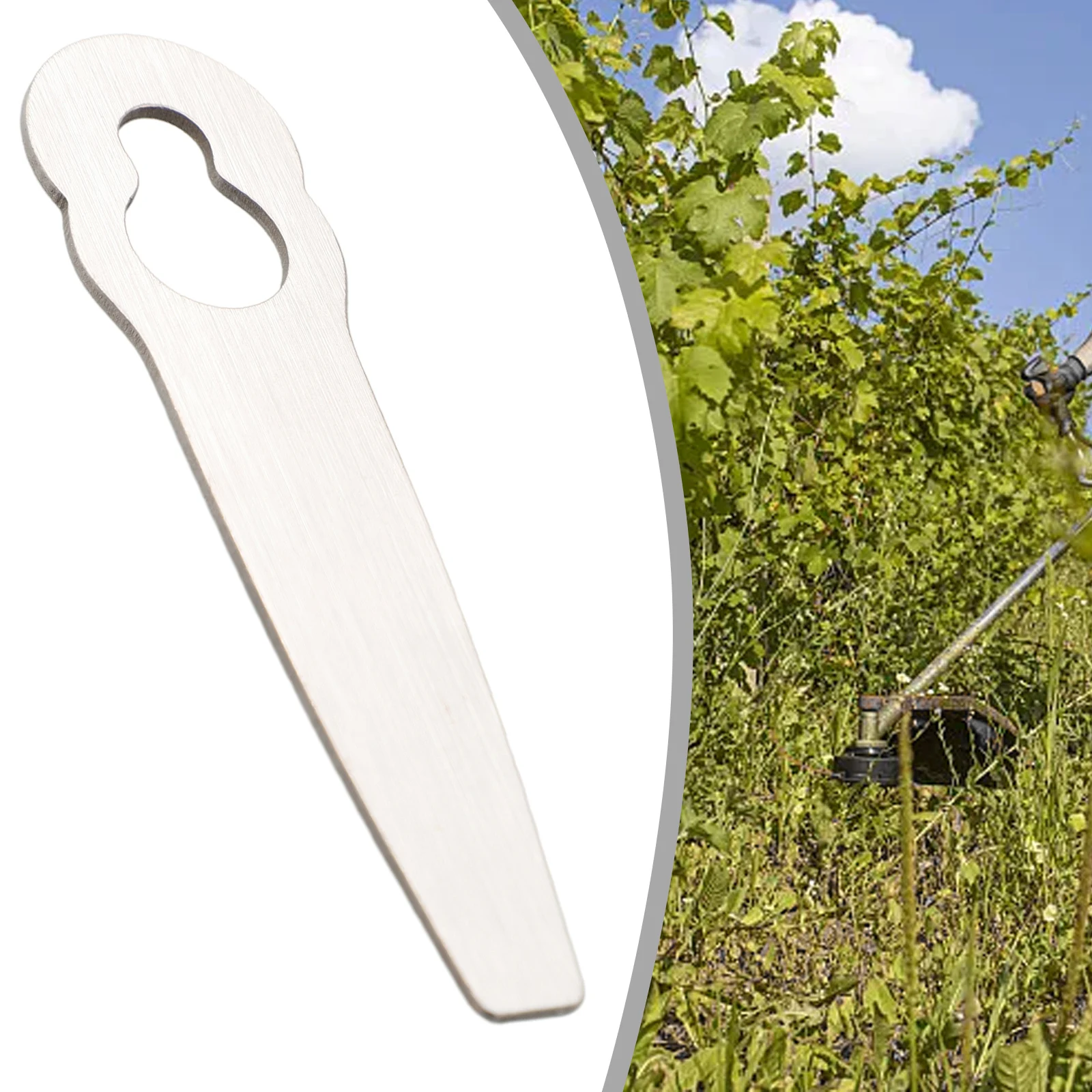 

Lawn Mower Blade Blade 3.35x0.79in/3.23x0.79in Cordless Replacement Stainless Steel Cordless Lawn Mower Cordless