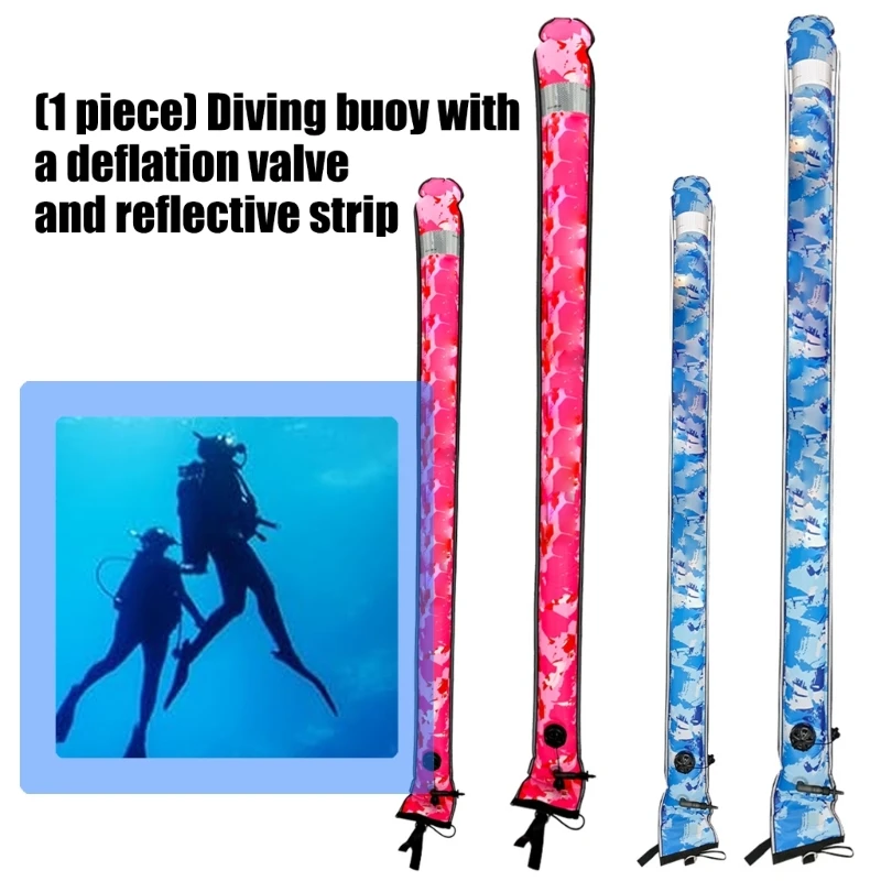

Портативные буи для дайвинга, клапаны выпуска воздуха, светоотражающие защитные полосы, легкий вес для любителей путешествий,