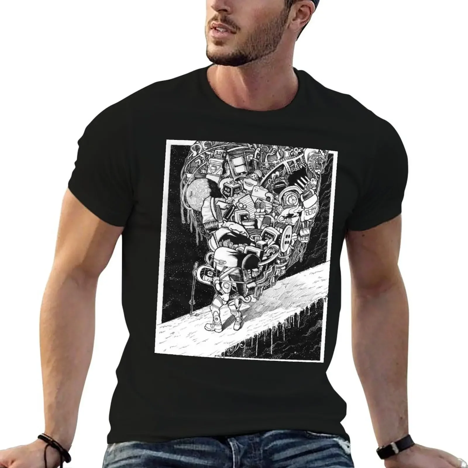 Endless Footslog March: Crossection 1 T-Shirt street wear cotton graphic tees Men's t shirts