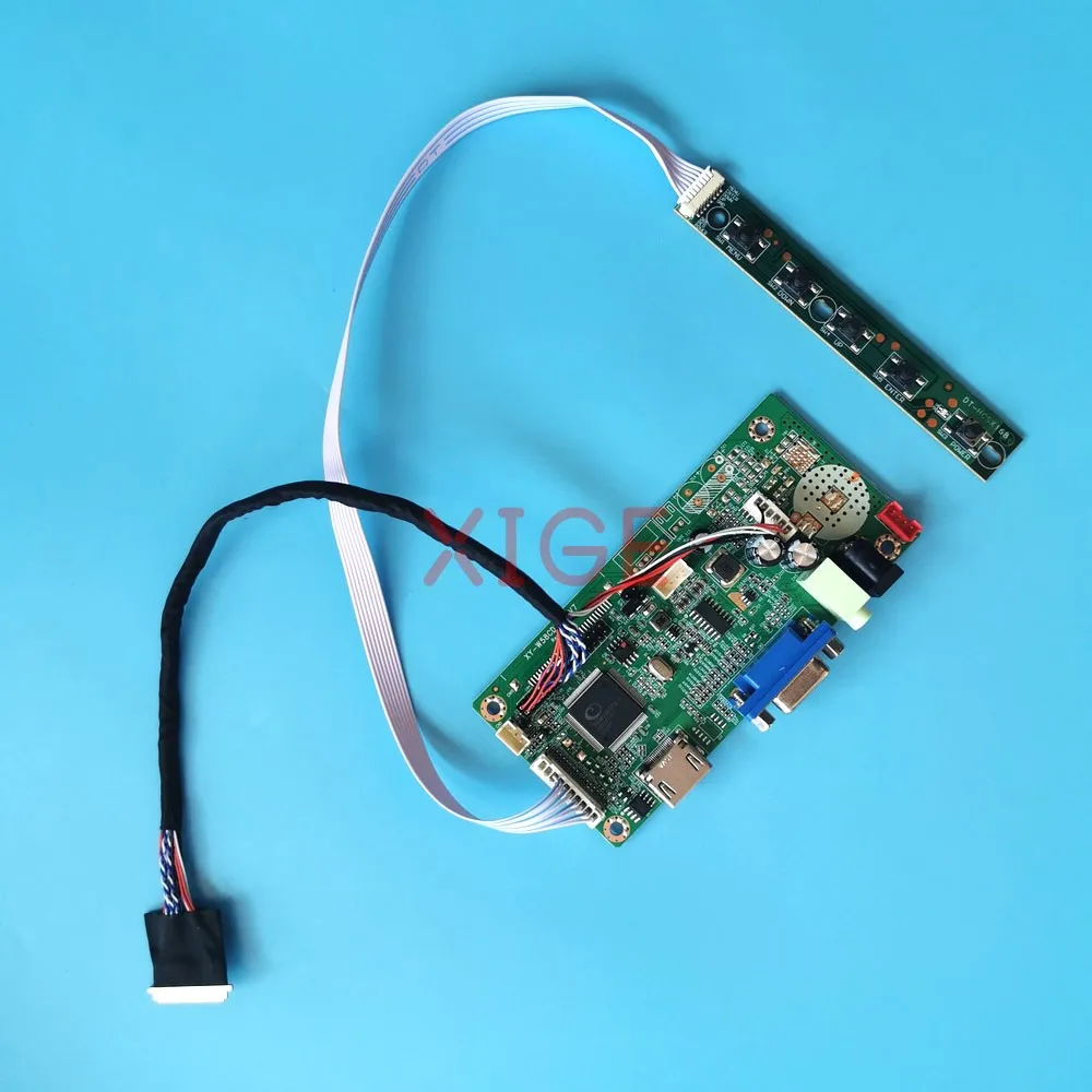

Комплект DIY 58C, плата драйвера контроллера для LP156WHA-SLA2 LP156WHU-TLAA 1366x768 HDMI-совместимый VGA экран ноутбука 15,6 "40-контактный LVDS