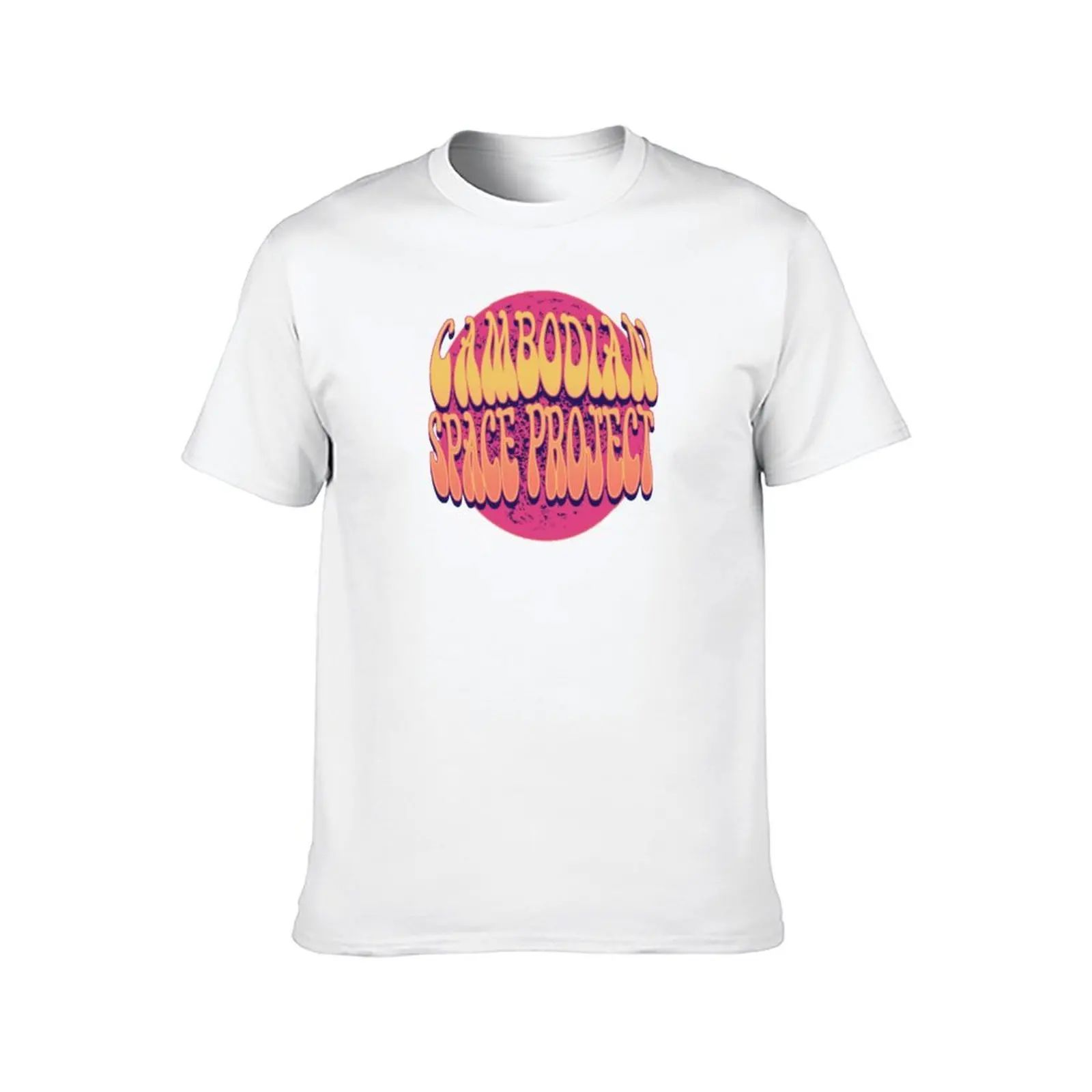 Cambodian Space Project T-Shirt funny t shirts man black cotton t-shirt plain for man package