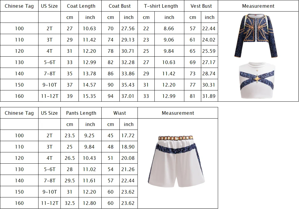Mädchen Koreanische Populäre Idol-Sängerin Uniform Kinder Halloween Cosplay Kleidung Streetwear Band Tanzkostüm Trendige Jacke+Tanktop+Shorts – Detail 1